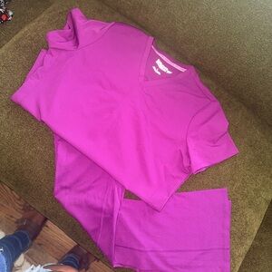 Fabletics Vibrant Purple Scrub Set